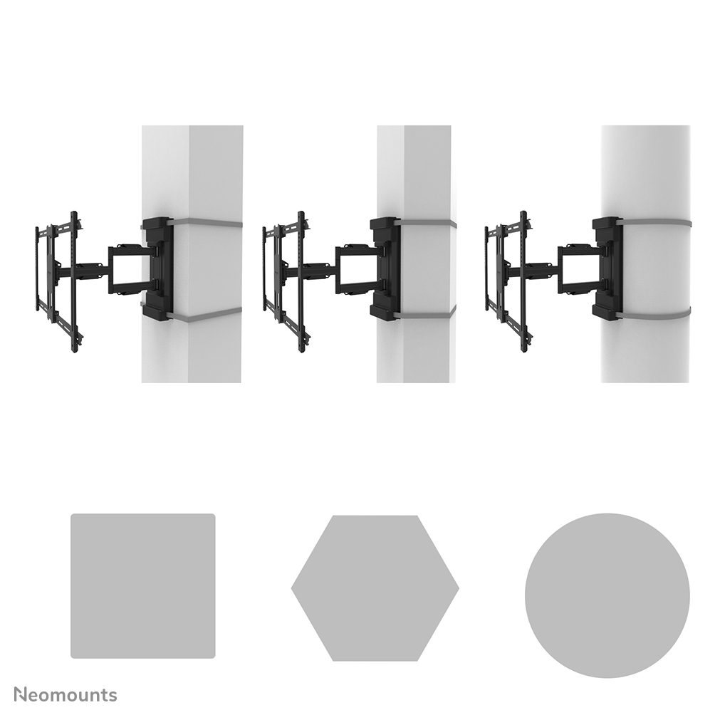 Neomounts Select TV-Säulenhalterung - 177,8 cm (70 Zoll) - 200 x 100 mm - 600 x 400 mm - -2 - 12 Grad  - -45 - 45 Grad  - Schwarz