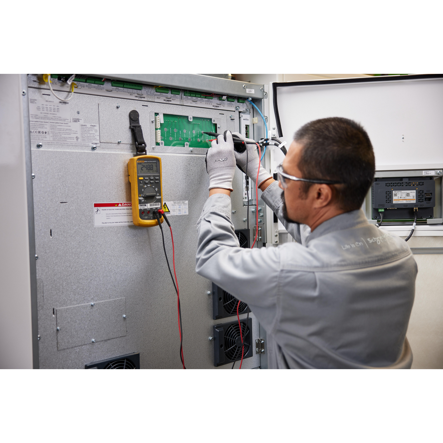 elektronik, service, montage, multimeter, handwerk