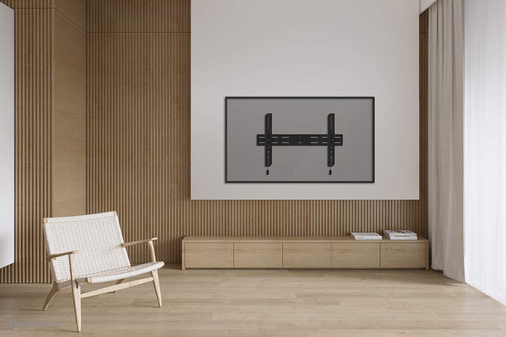 Neomounts Select TV-Wandhalterung - 101,6 cm (40 Zoll) - 2,08 m (82 Zoll) - 100 x 100 mm - 600 x 400 mm - 0 - 12 Grad  - Schwarz