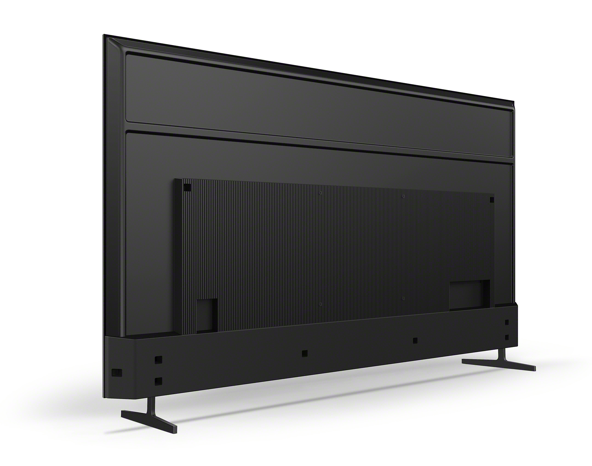 fernseher, tv, rückseite, ständer, schwarz