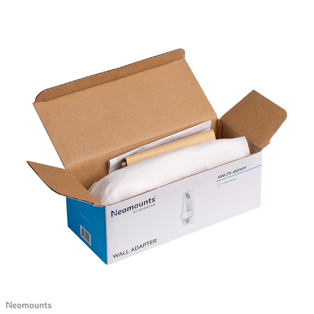 Neomounts Wand-Adapter - Wandplatte - Weiß - -1 kg - Wand - -25,4 mm (-1") - -25,4 mm (-1")