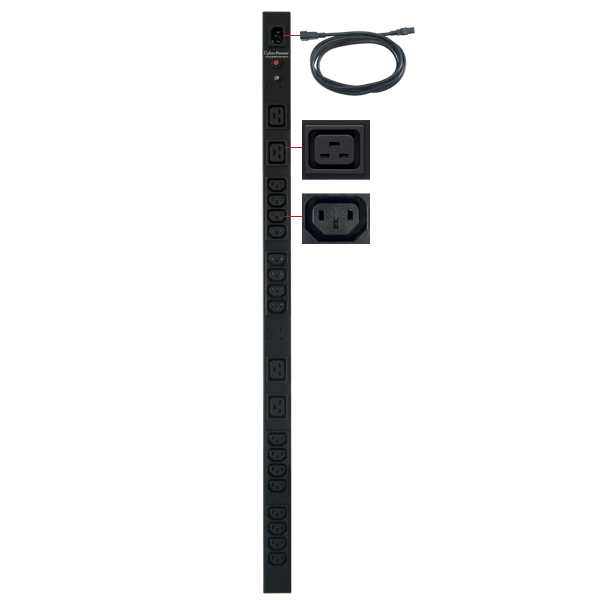 CyberPower PDU10BVHVIEC20F Stromverteilereinheit (PDU) 20 AC-Ausgänge 0U Schwarz