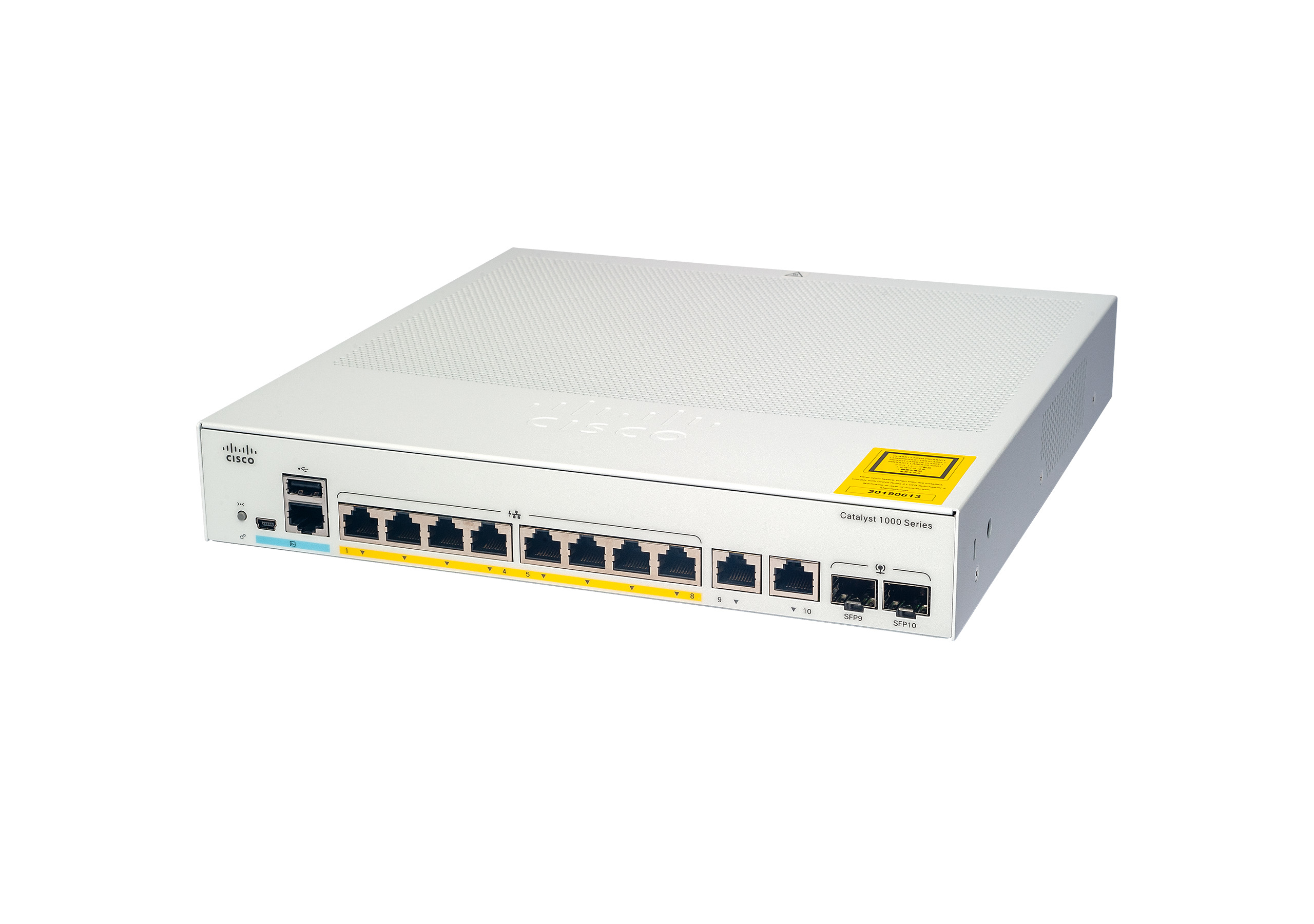 CISCO Switch C1000-8T-E-2G-L 8x Gigabit, 2x 1G SFP/RJ-45, externer PS, lüfterlos CISCO Switch C1000-8T-E-2G-L 8x Gigabit, 2x 1G SFP/RJ-45, externer PS, lüfterlos