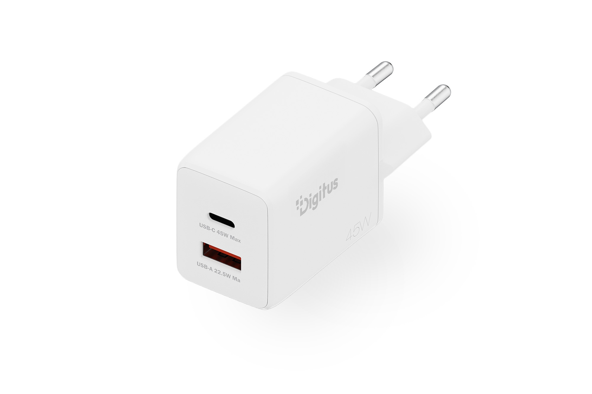 Ladegerät, USB-C, 45W, 2-Port, Reiseadapter