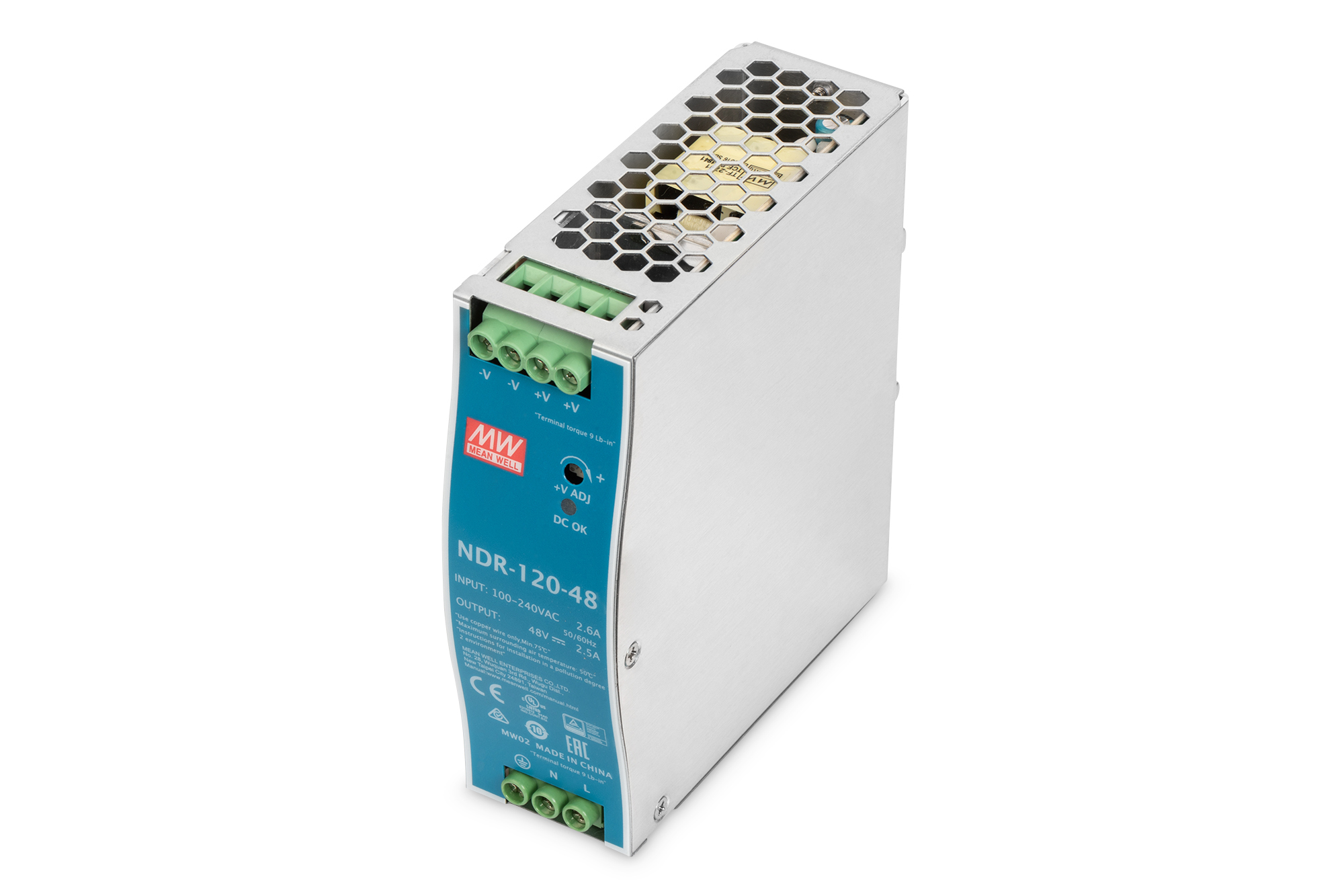 netzteil, DC-DC-wandler, NDR-120-48, mean well, spannungsversorgung