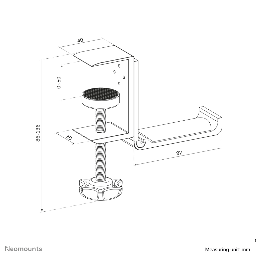 Neomounts Kopfhörerhalter ADS11-171SL