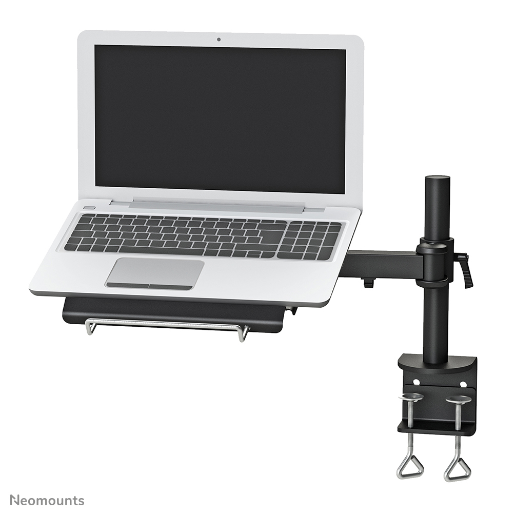 Laptop, Laptopständer, Verstellbar, Klemmhalter, Weiß/Schwarz