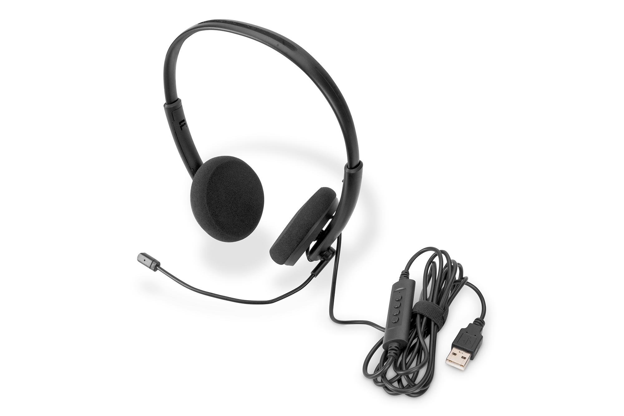 DIGITUS On Ear Office Headset mit Geräuschreduzierung, USB