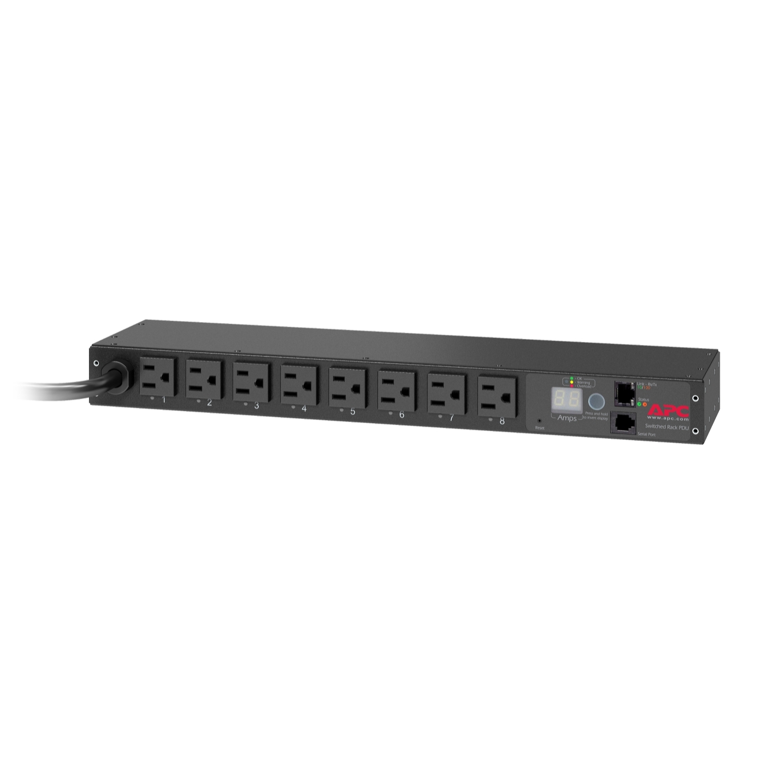 Stromverteiler, Steckdosenleiste, Rack-PDU, 8er-Port, US-Steckdosen