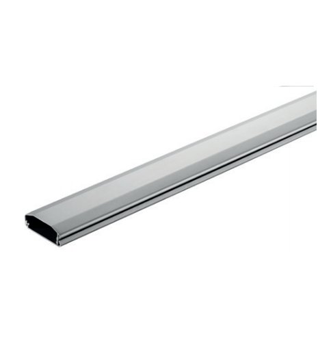 Aluminiumschiene, silberfarben, rechteckiges Profil, Metallprofil
