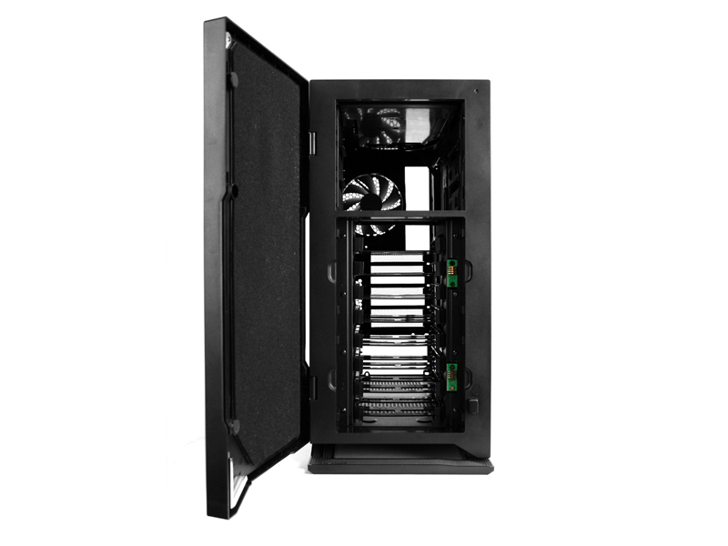 Servergehäuse, Mini-ITX, ATX, Lüfter, Schwarz