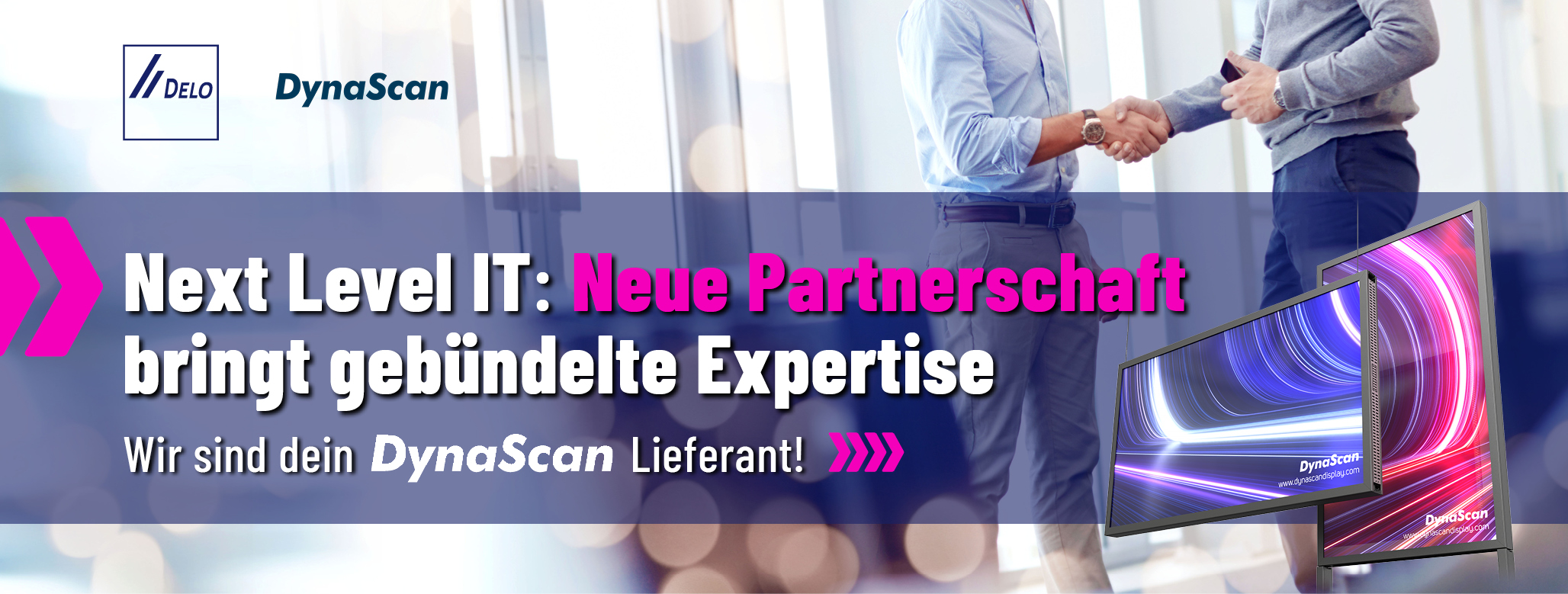 two people, handshake, business attire, monitor, display