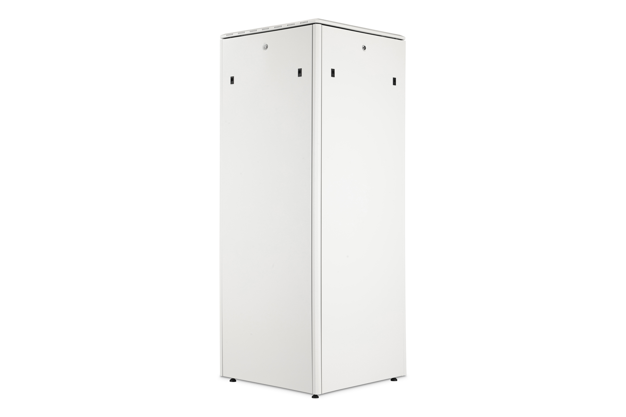 Schrank, Garderobenschrank, Metallschrank, Schrank mit zwei Türen, weiß