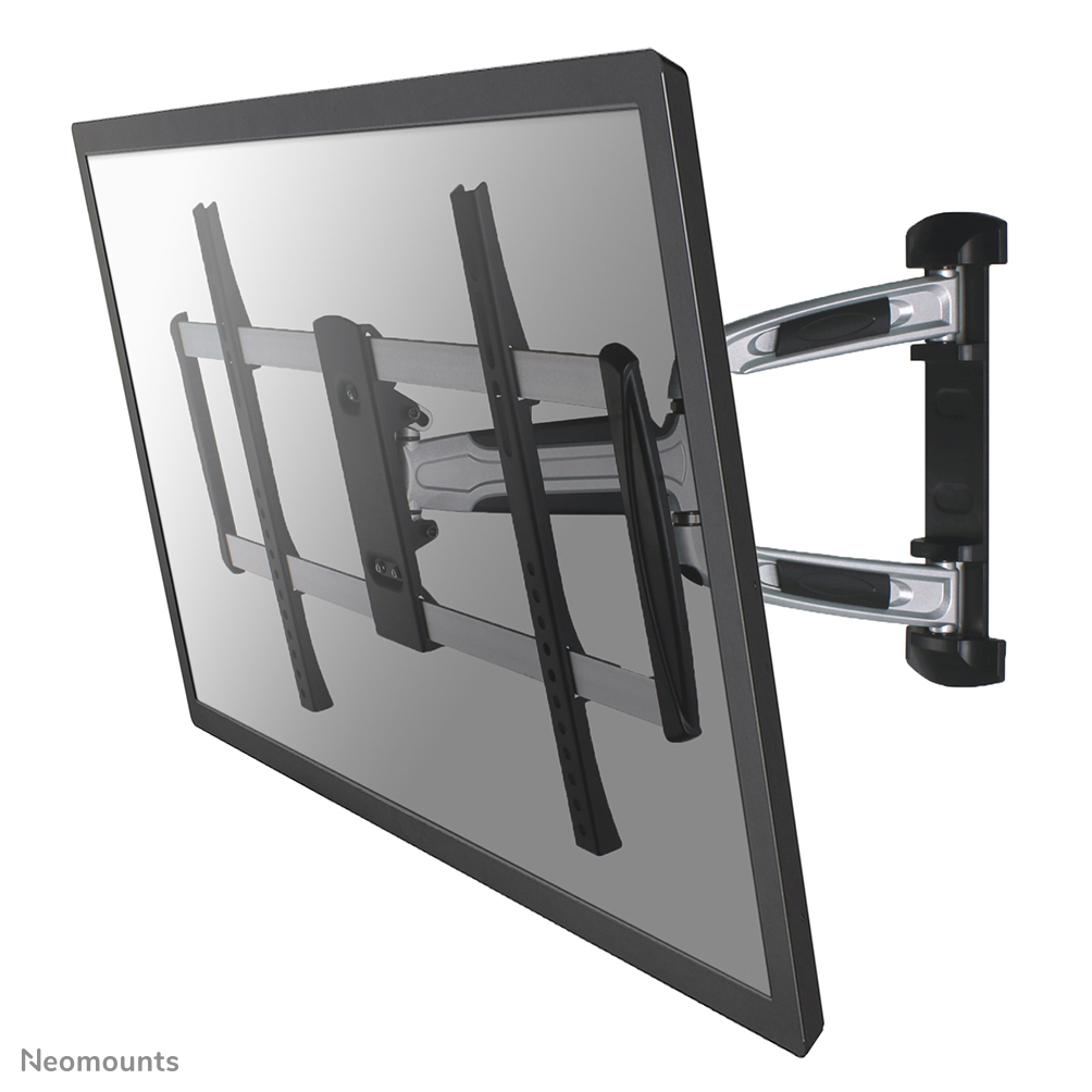TV-Wandhalterung, schwenkbar, neigbar, Metall, schwarz-silber