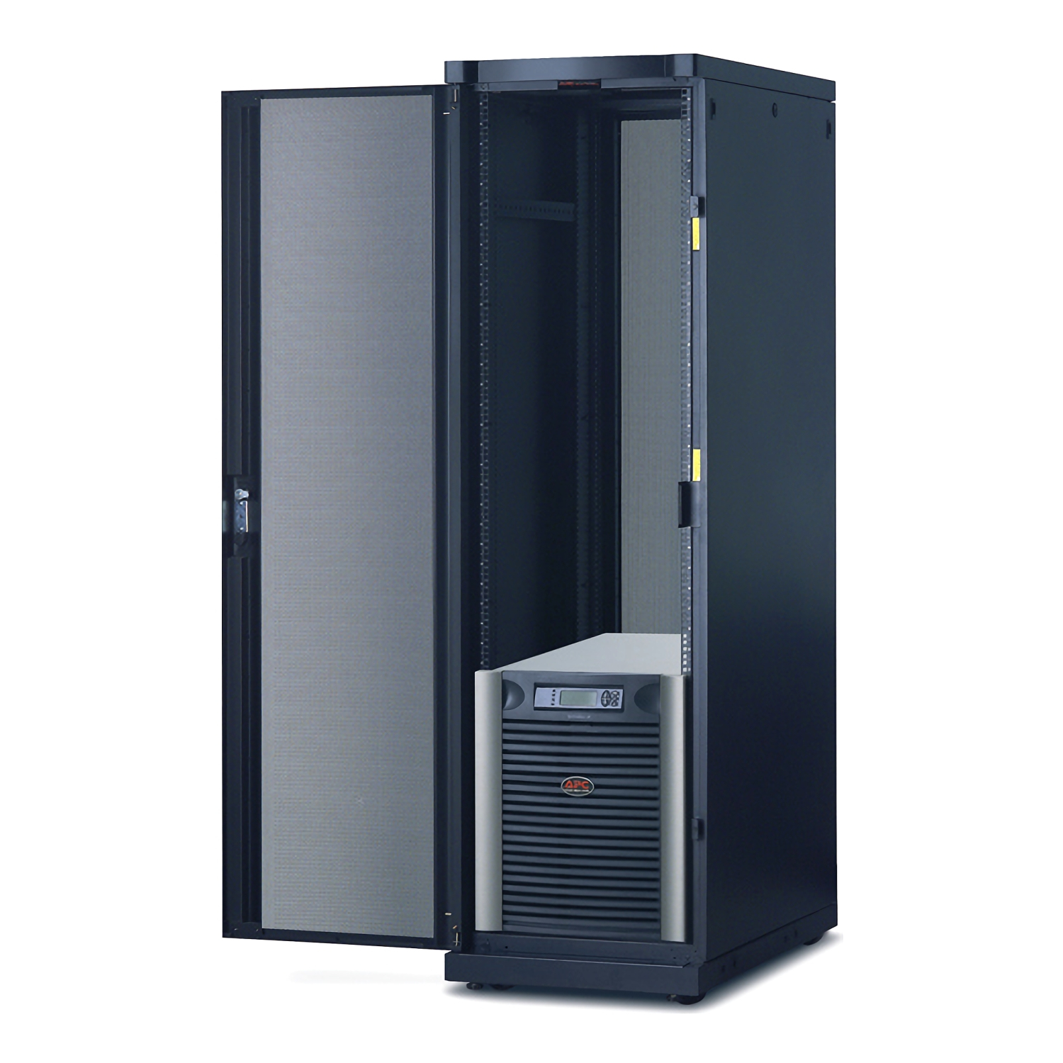 Serverrack, USV-Schrank, USV-Gerät, Rechenzentrum, Metallgehäuse
