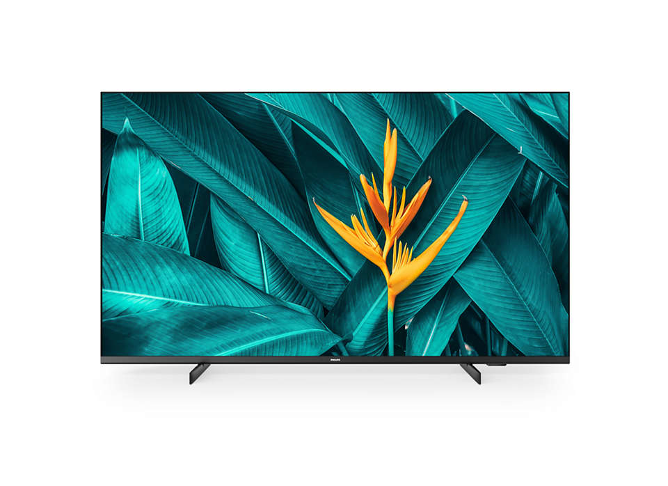 Fernseher, Flachbildschirm, schwarzer Rahmen, Standfuß, LED-Display