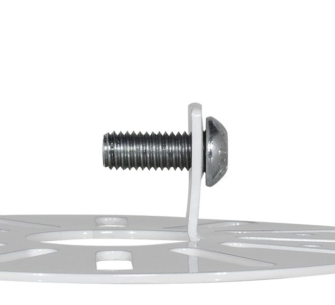 B-TECH SYSTEM V - Small Dome Security Camera Mount for Ø38mm Poles BT5909/W