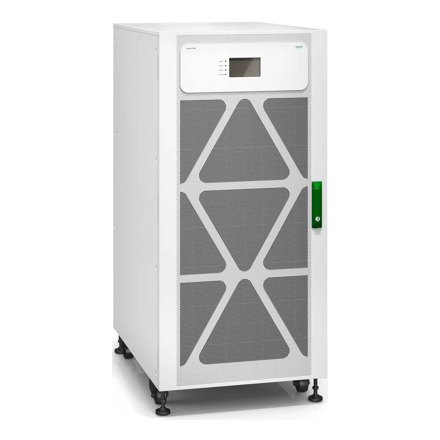 Serverrack, Datenzentrum, Belüftet, Weiß, Rollboden