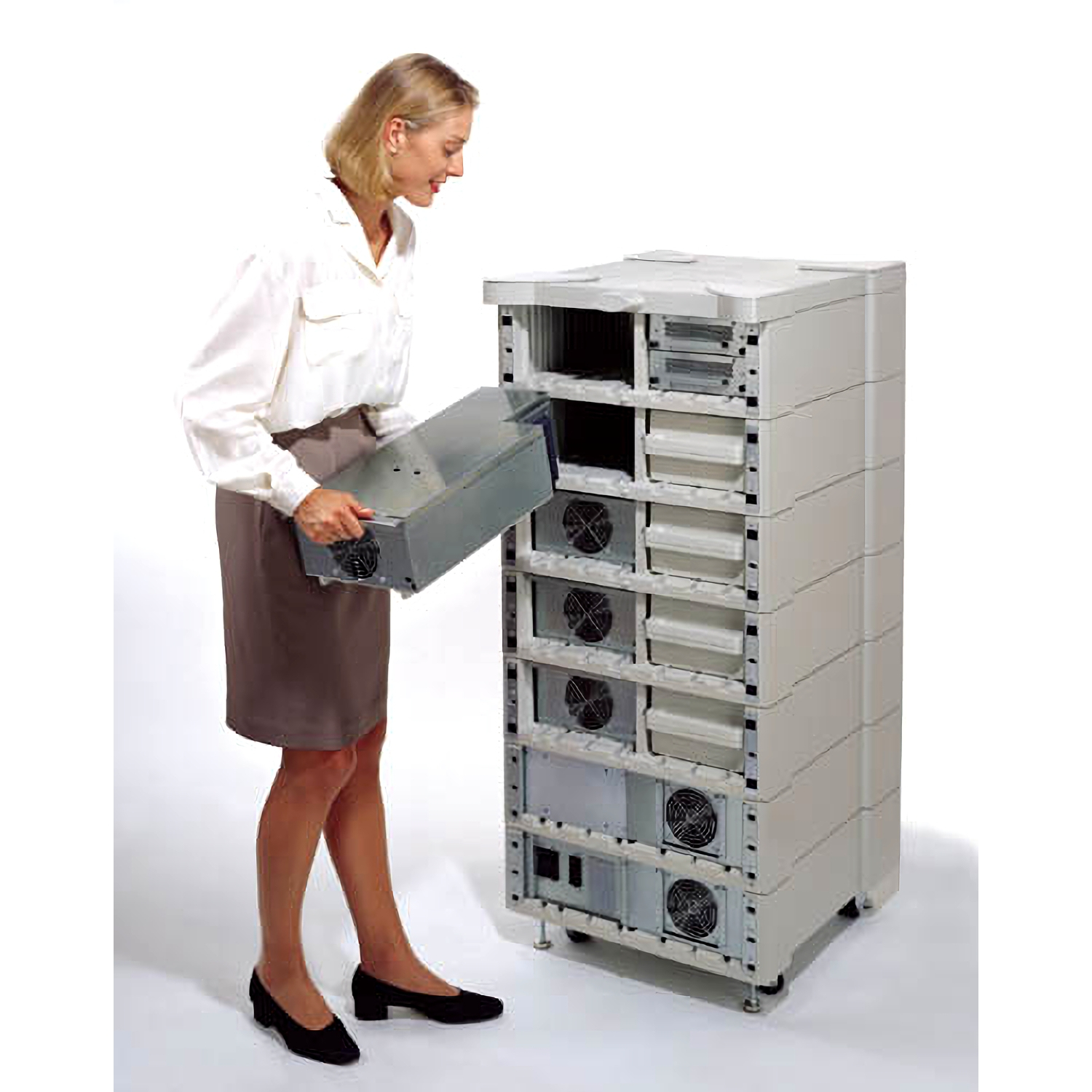 Serverrack, Rackmontage, Computerhardware, Industrierechner, Kühlventilatoren