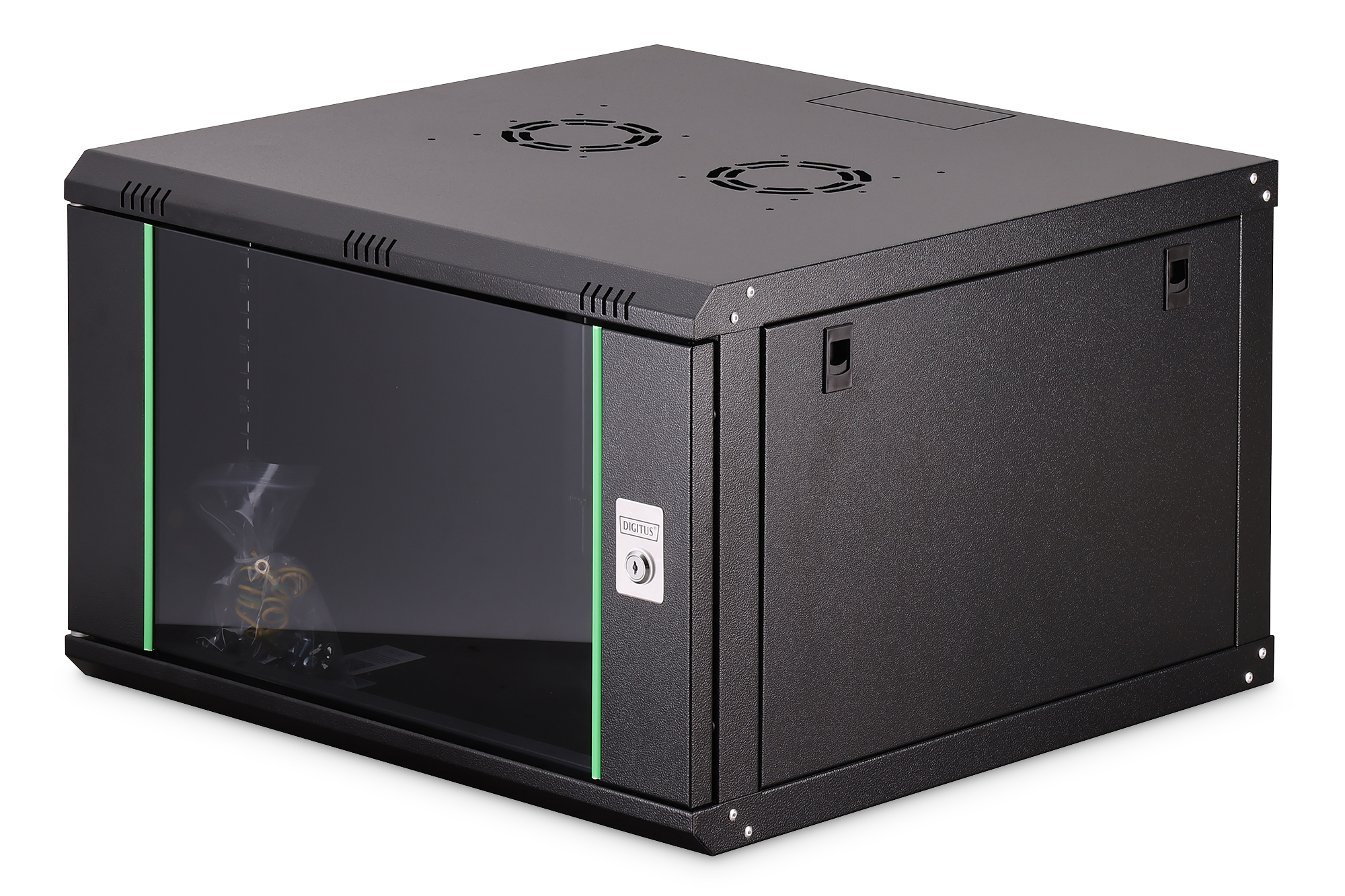 DIGITUS DN-19 07U-6/6-EC-SW Wandgehäuse Dynamic Basic Serie - 600x600 mm (BxT) Computerausrüstung, Elektronik, Hardware, Kiste, Mikrowelle