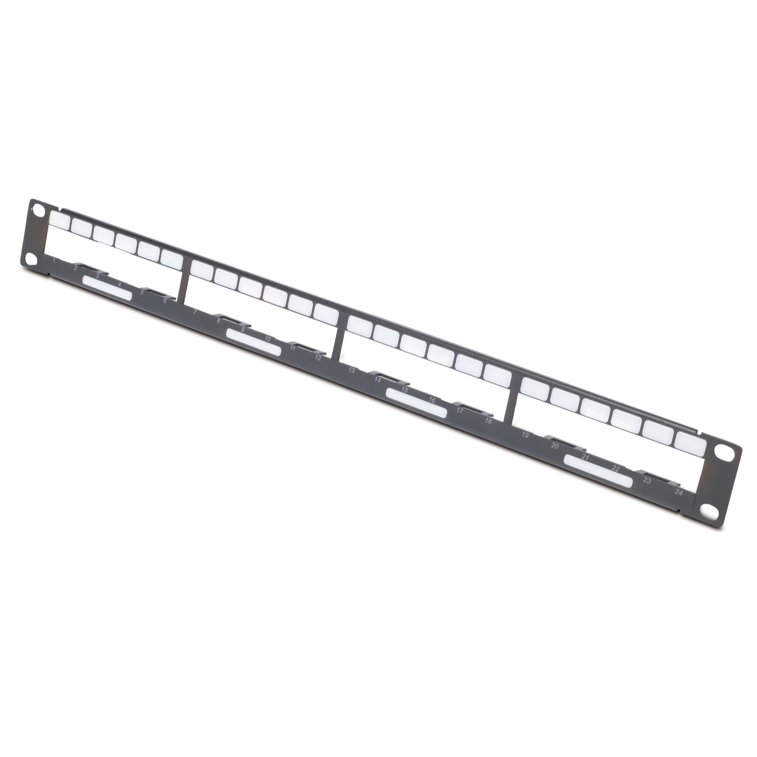 Patchpanel, Rackmontage, Blattvorlage, Metallhalter, 24-Port-Panel