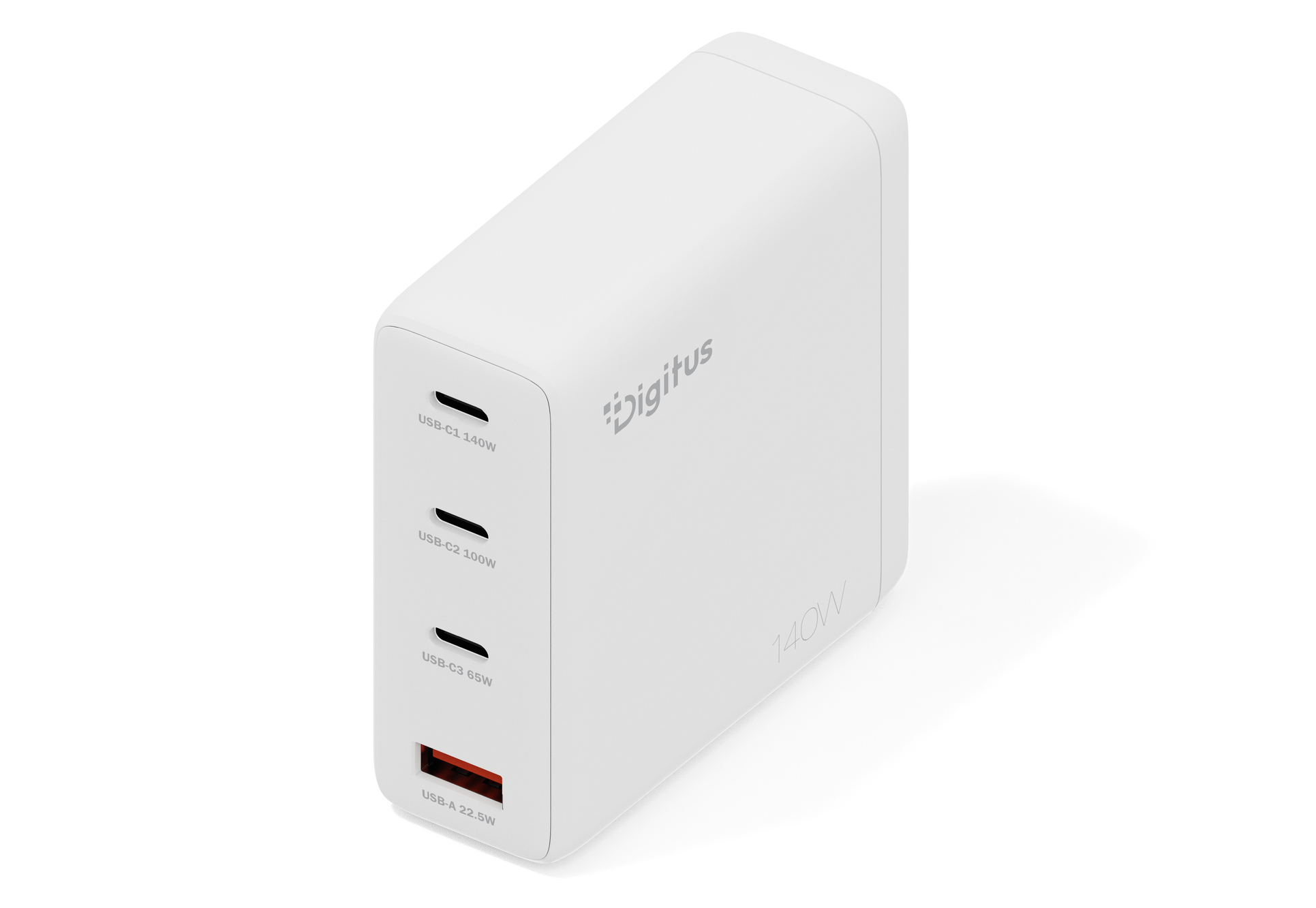 USB-Ladegerät, Multiport-Ladegerät, weiß, Stromadapter, 120W