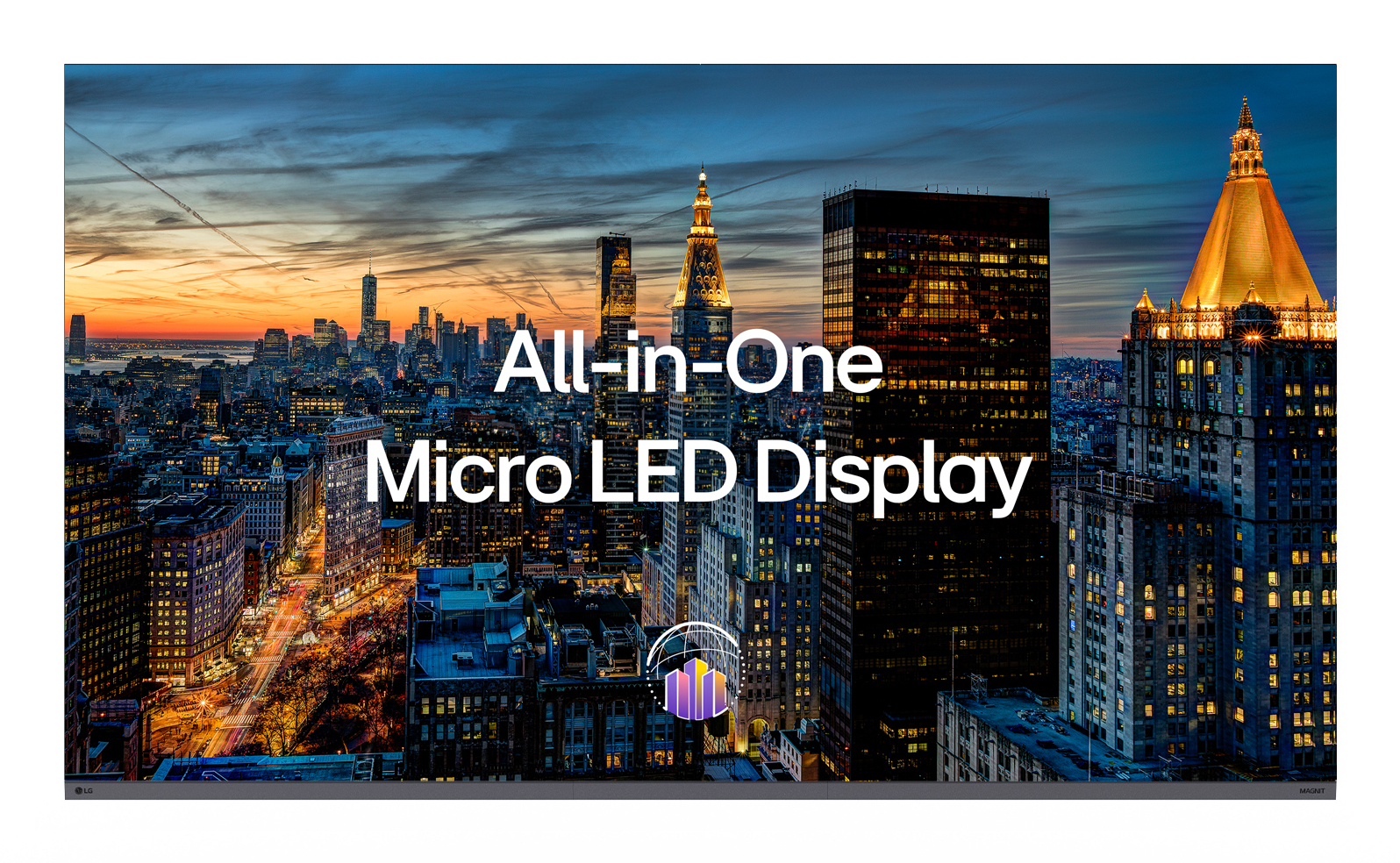 all-in-one, micro led, display, stadtsilhouette, monitor display