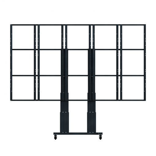 Displayständer, Metallrahmen, schwarz, modular, Rollen