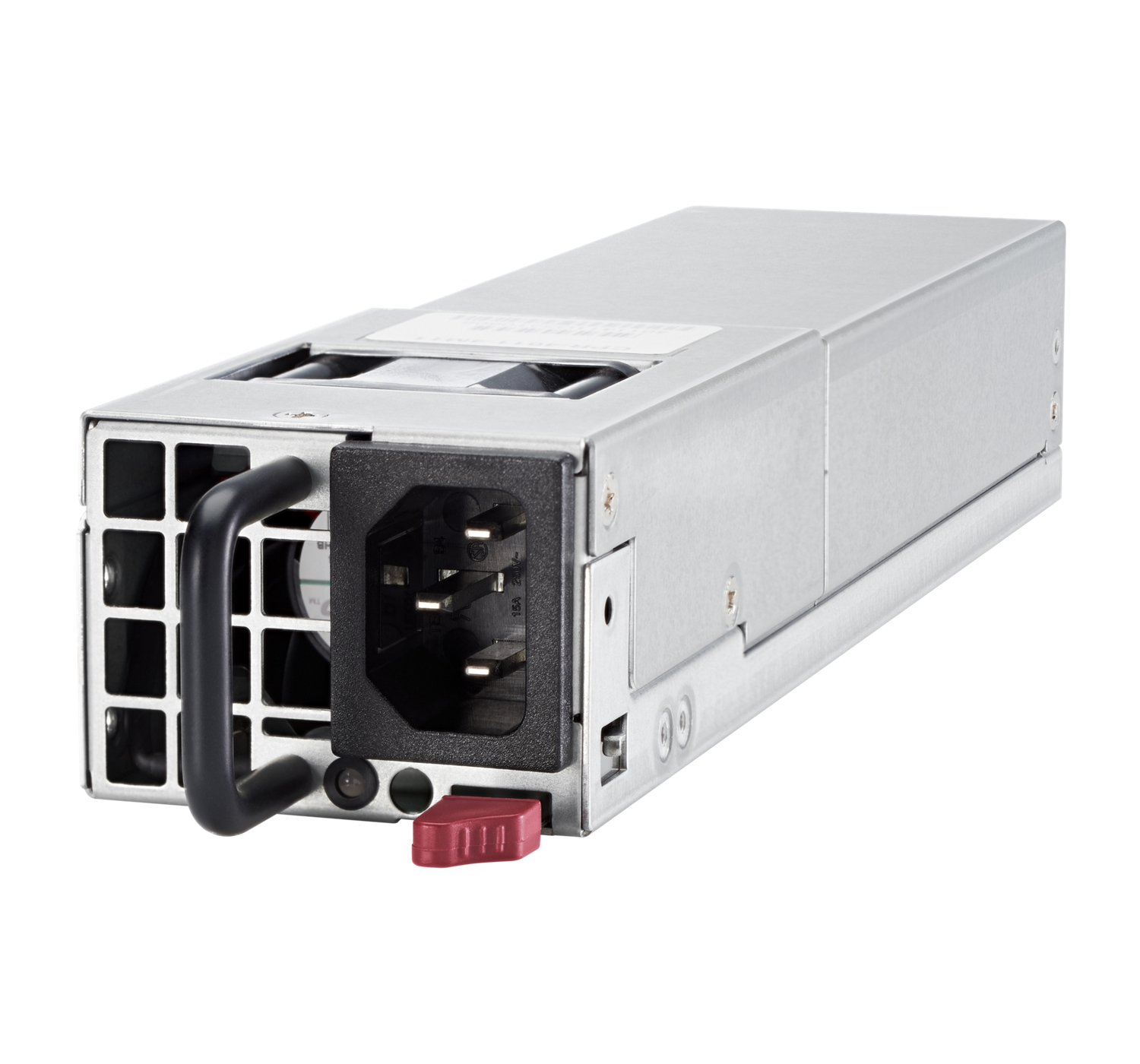 Netzteil, AC-Eingang, Server-Stromversorgung, NEMA-Stecker, roter Schalter