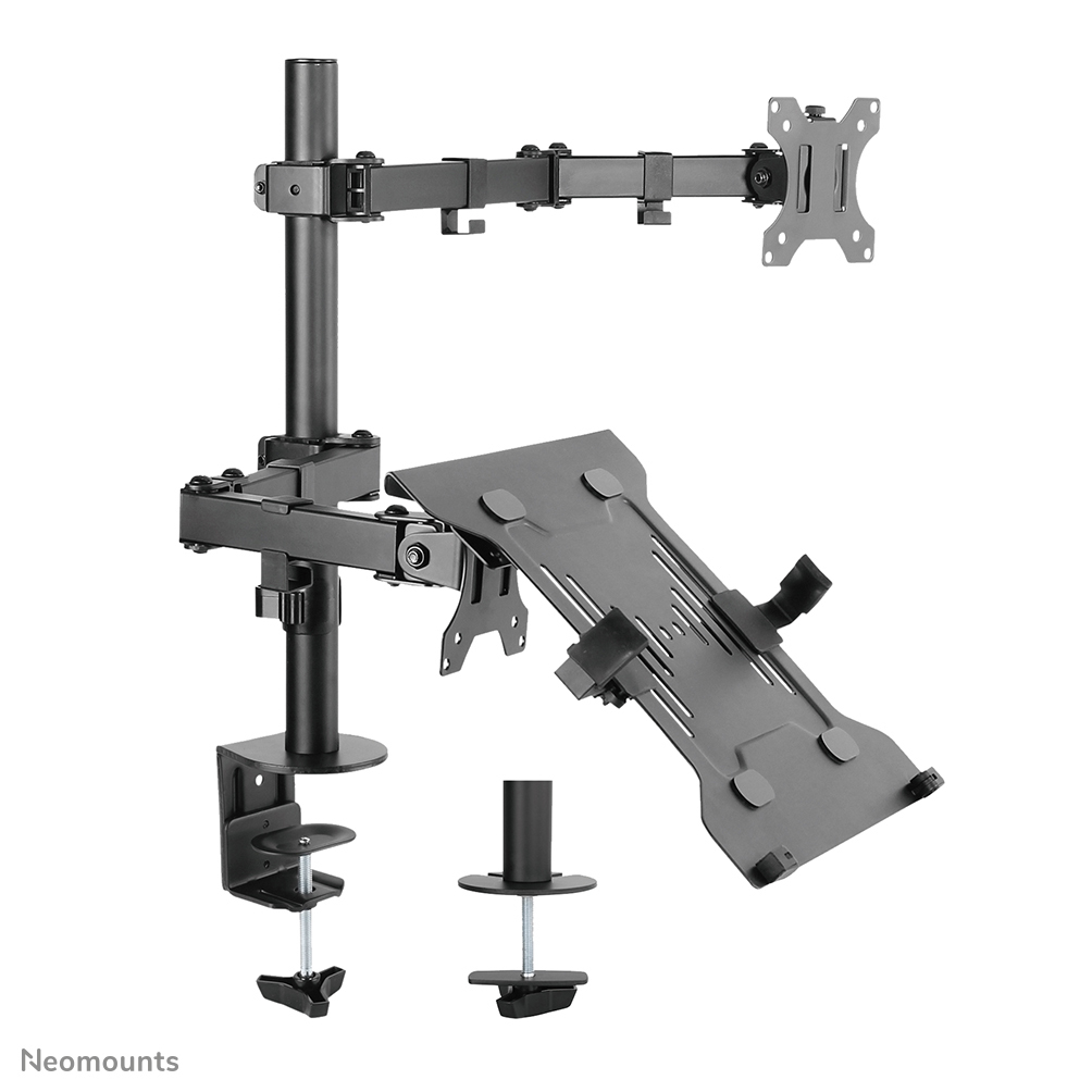 Neomounts Monitor-/Notebook-Tischhalterung - Klemme /Bolzen - 8 kg - 25,4 cm (10 Zoll) - 81,3 cm (32 Zoll) - 100 x 100 mm - Schwarz