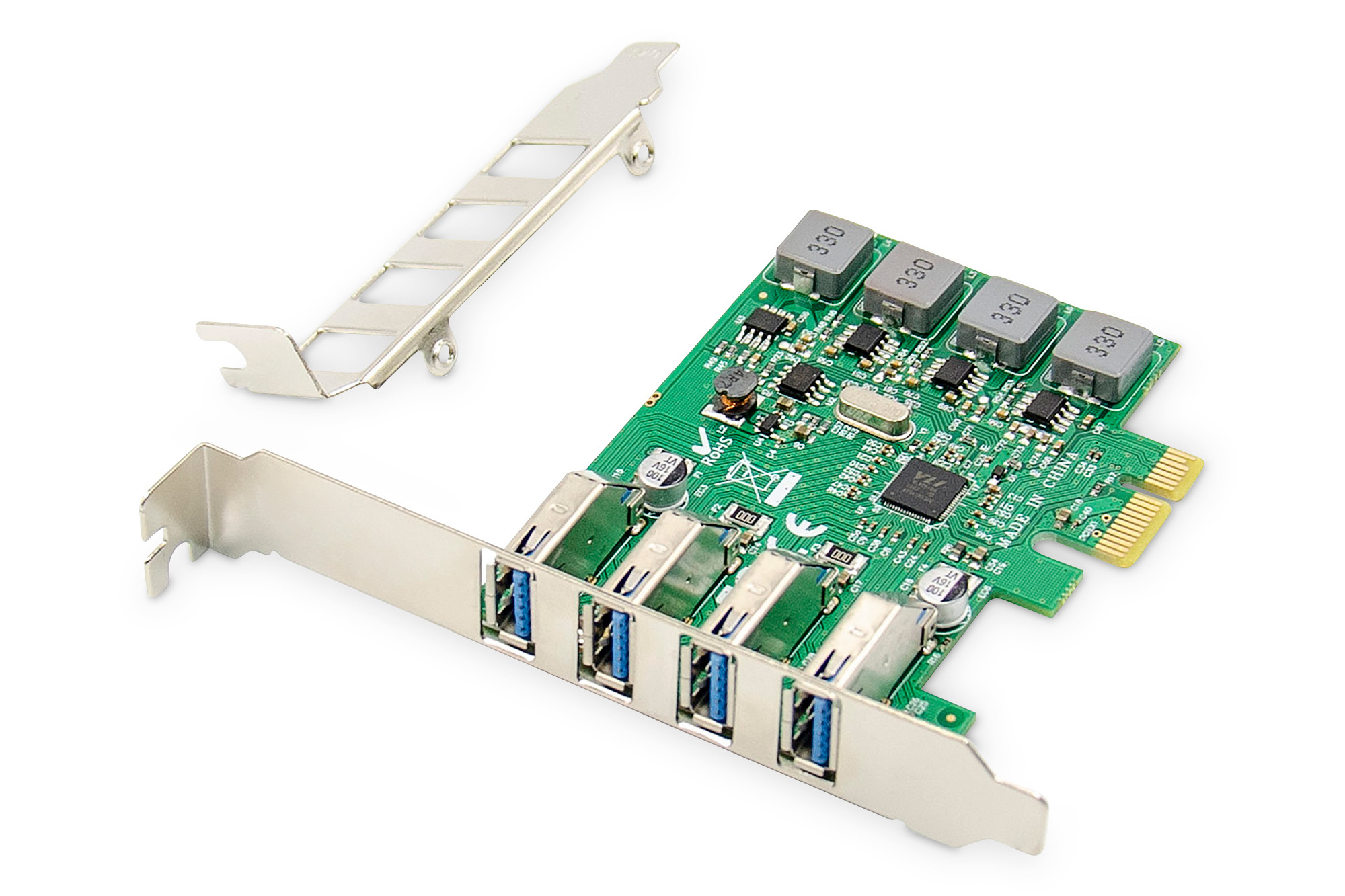 DIGITUS DS-30226 4-Port USB 3.0 PCI Express Add-On Karte DIGITUS DS-30226 4-Port USB 3.0 PCI Express Add-On Karte
