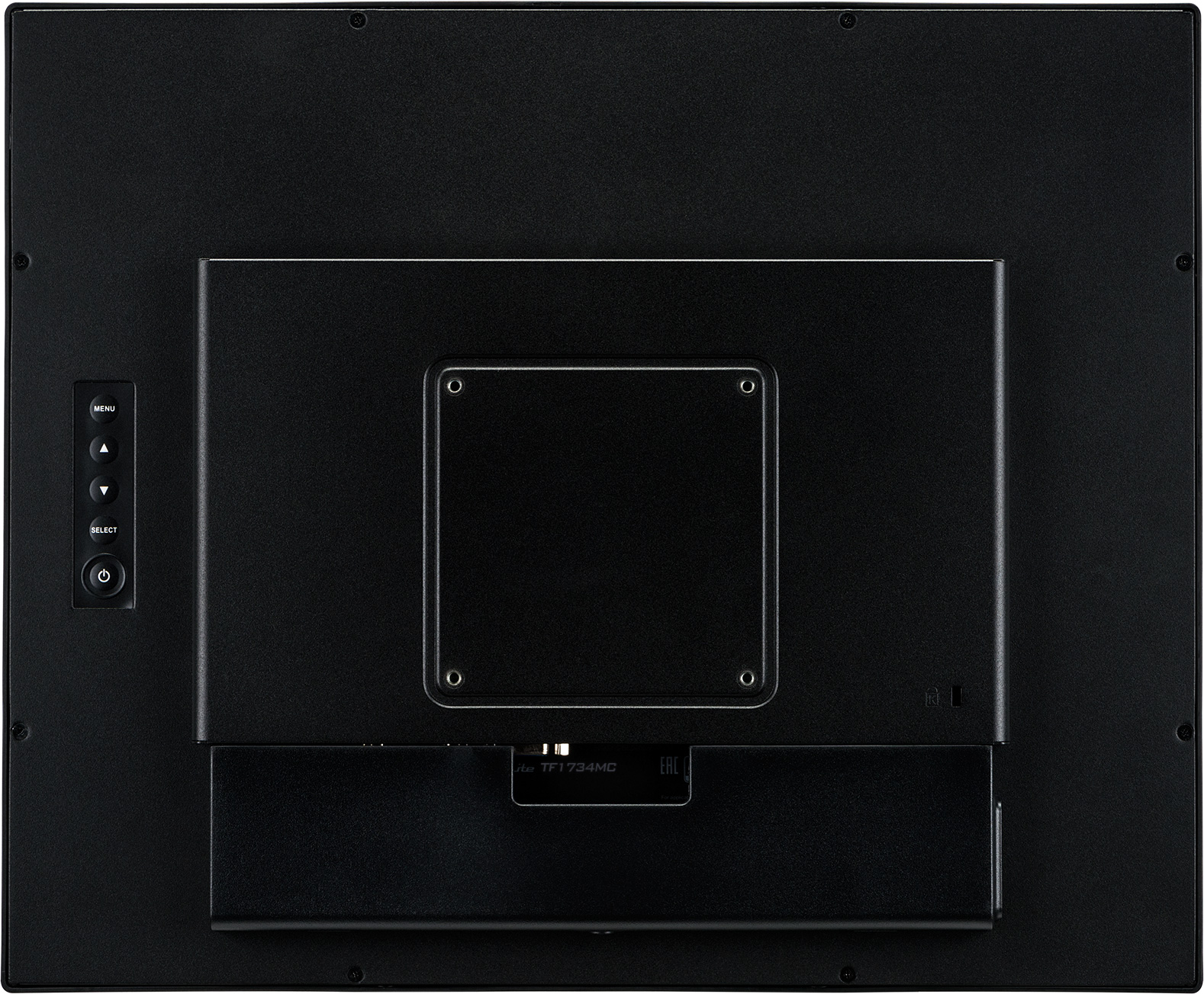 monitor, standalone, schwarz, LED, bedienelemente