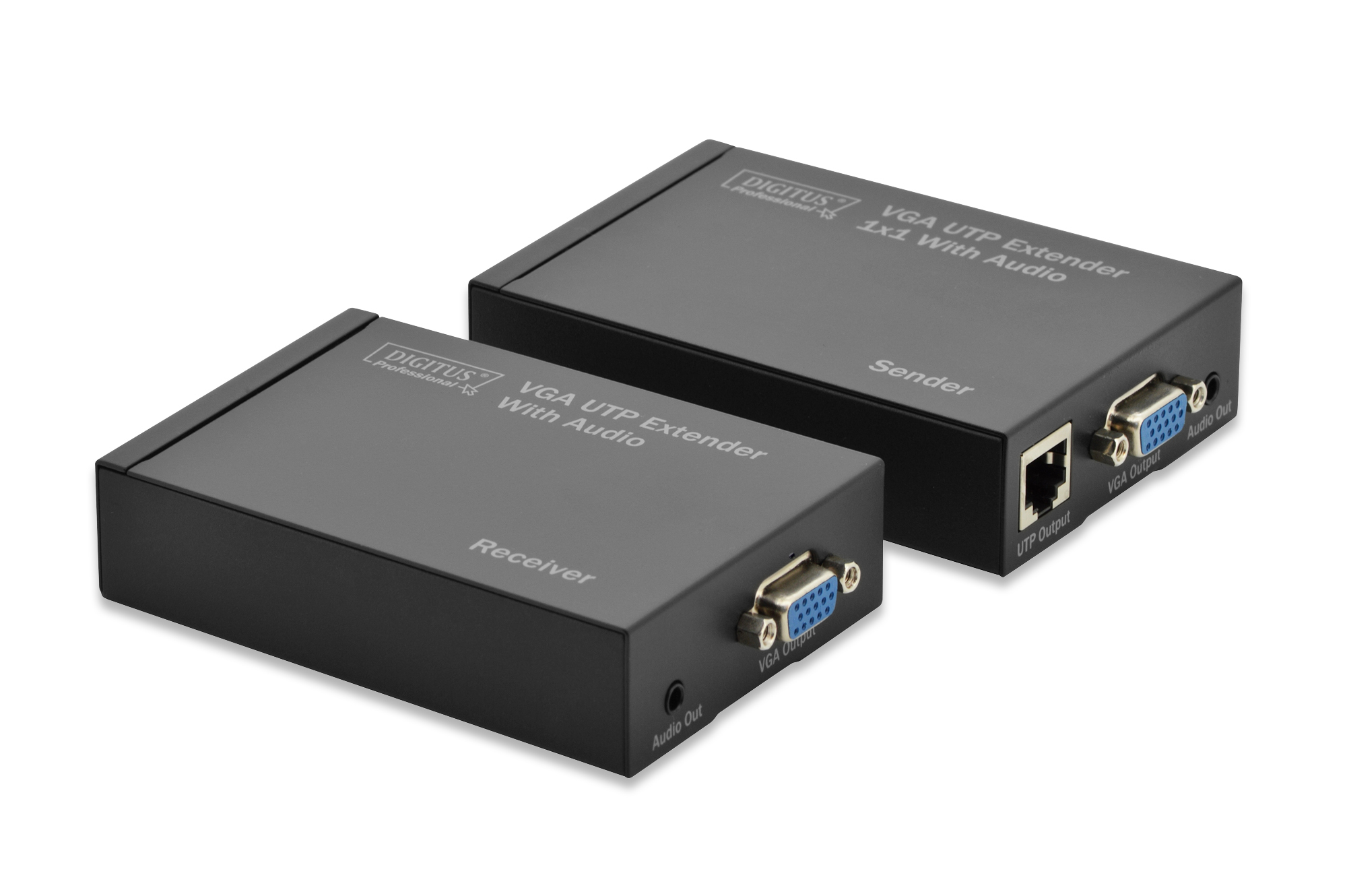 VGA Adapter, UTP Extender, Receiver, Sender, Digtus