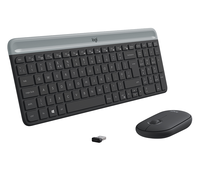 Logitech Tastatur-Maus-Set MK470, grafit