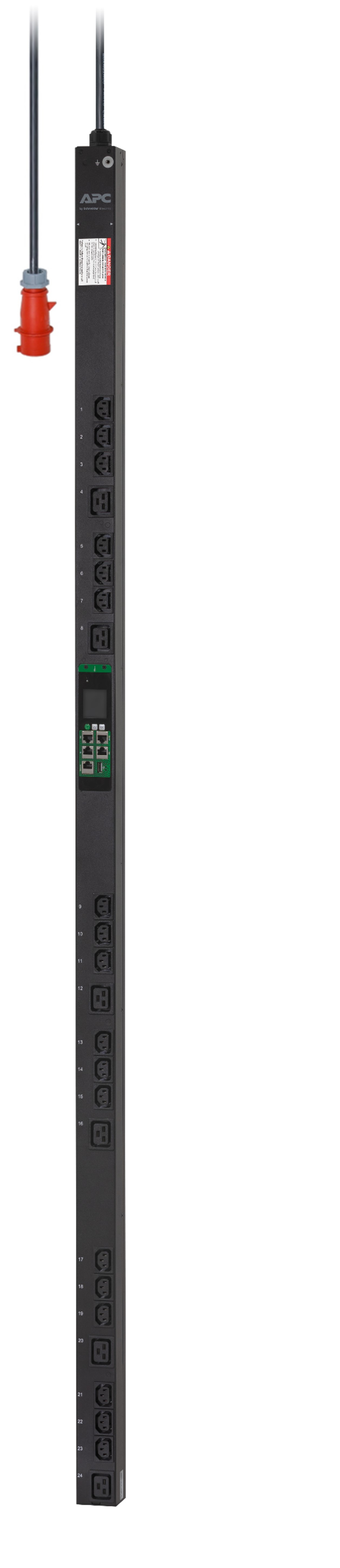 APC EPDU1216MBO - EasyPDU, Metered-by-Outlet, ZeroU, 11kW, 230V, (18) C13 & (6) C19 APC EPDU1216MBO - EasyPDU, Metered-by-Outlet, ZeroU, 11kW, 230V, (18) C13 & (6) C19