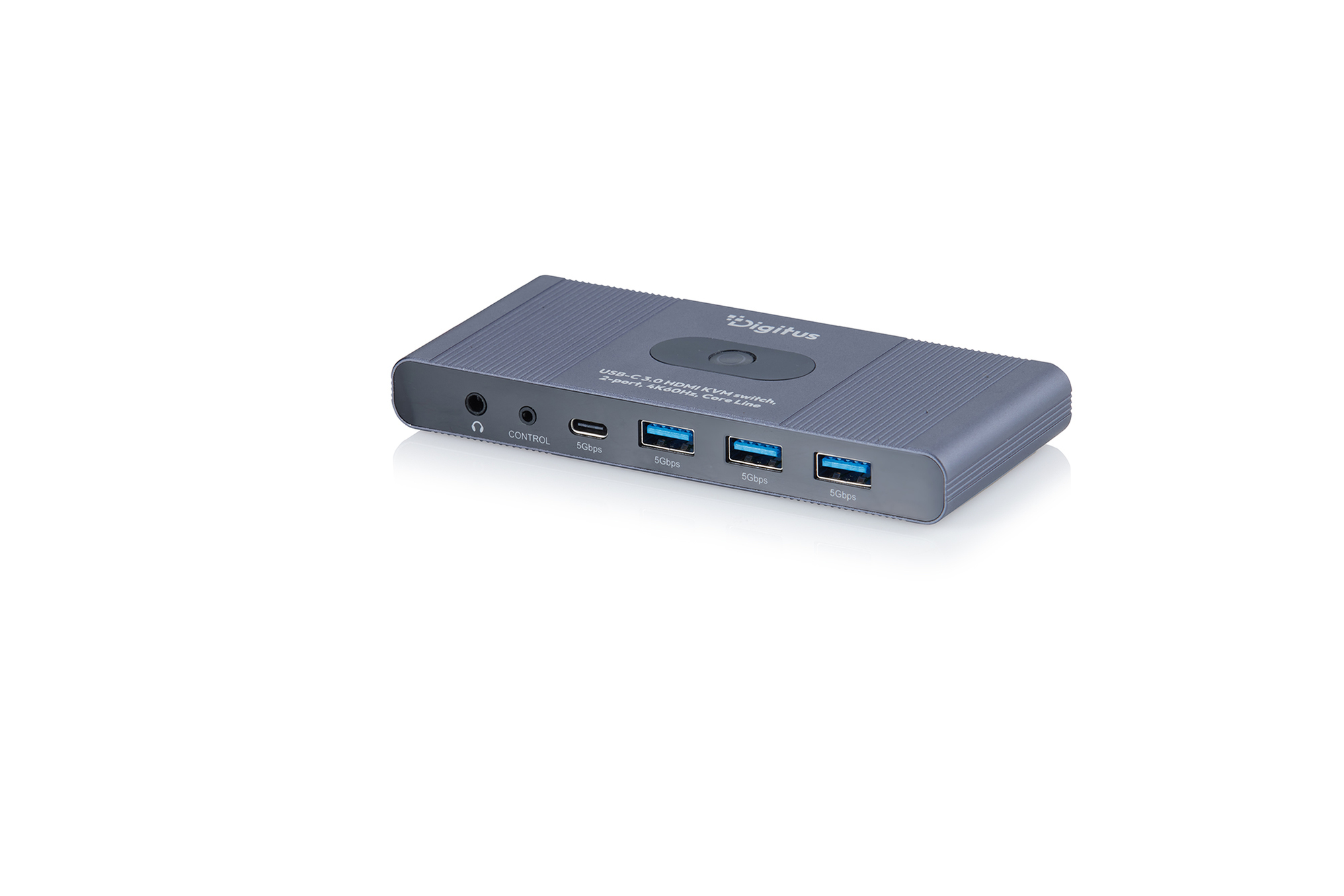 USB-Hub, HDMI-Switch, Aluminium, Blau, 5Gbps