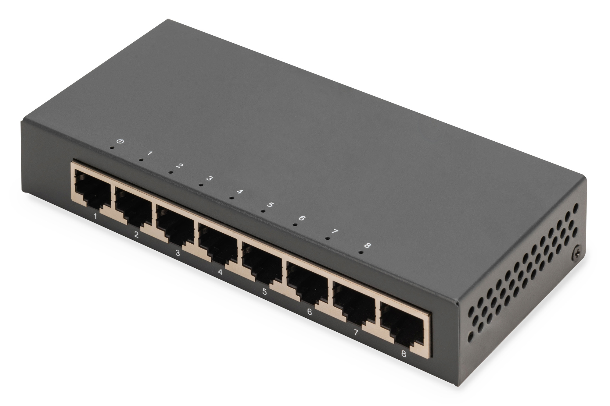 DIGITUS DN-80066-1 8-Port Gigabit Switch, Desktop, Unmanaged, Metallgehäuse DIGITUS DN-80066-1 8-Port Gigabit Switch, Desktop, Unmanaged, Metallgehäuse