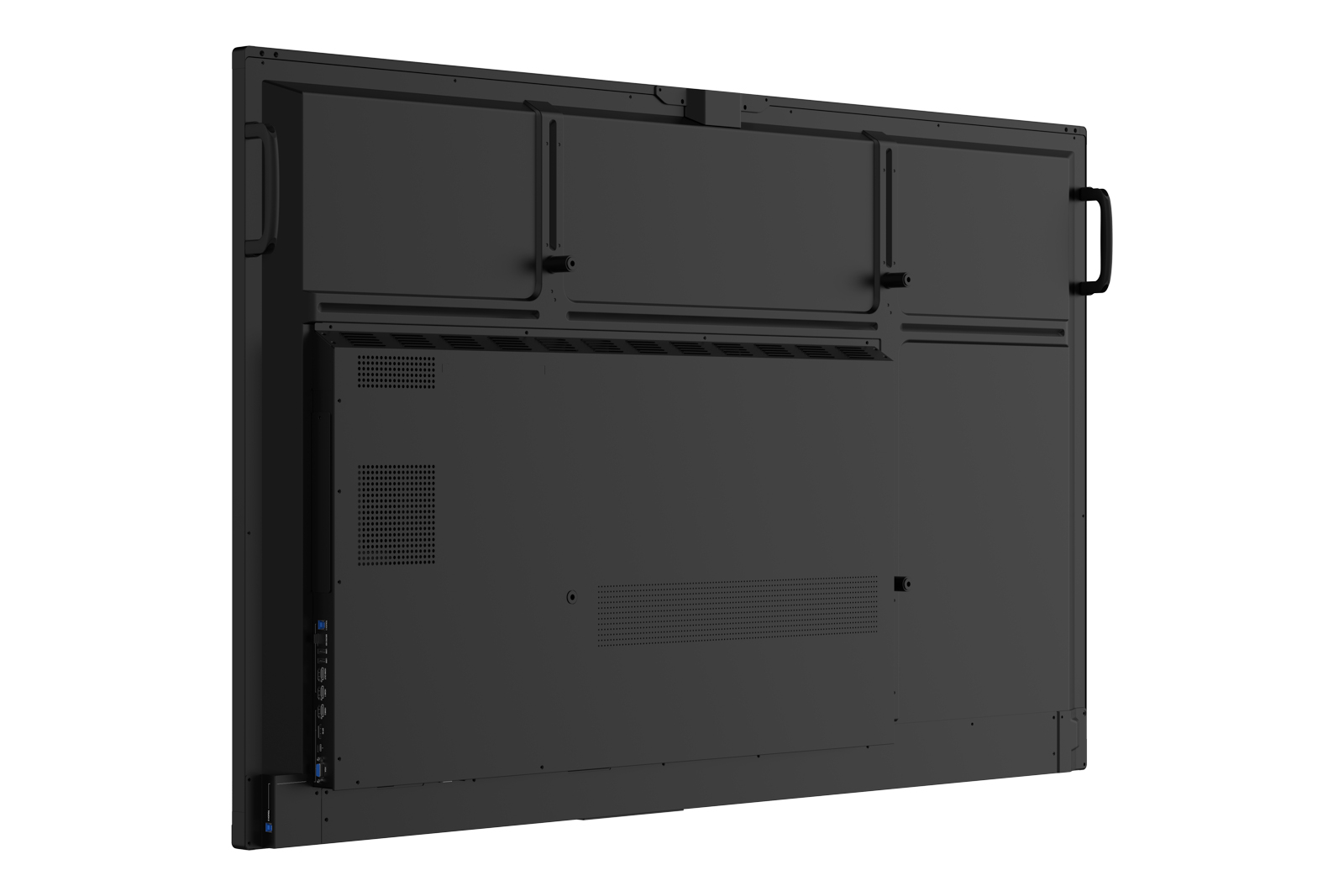 monitor, Rückseite, Belüftung, Rack-Montage, Griff
