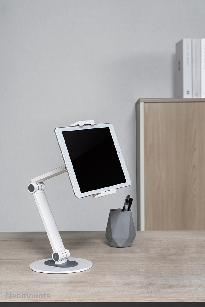 Neomounts Tablet-Ständer - Handy/Smartphone - Tablet/UMPC - Passive Halterung - Tisch/Bank - Weiß
