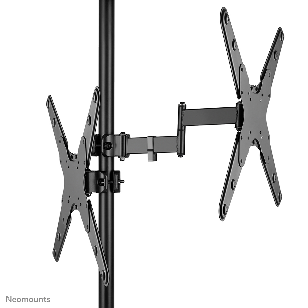 Neomounts TV Stangenhalterung - 81,3 cm (32 Zoll) - 139,7 cm (55 Zoll) - 75 x 75 mm - 400 x 400 mm - 15 - 10 Grad  - Schwarz