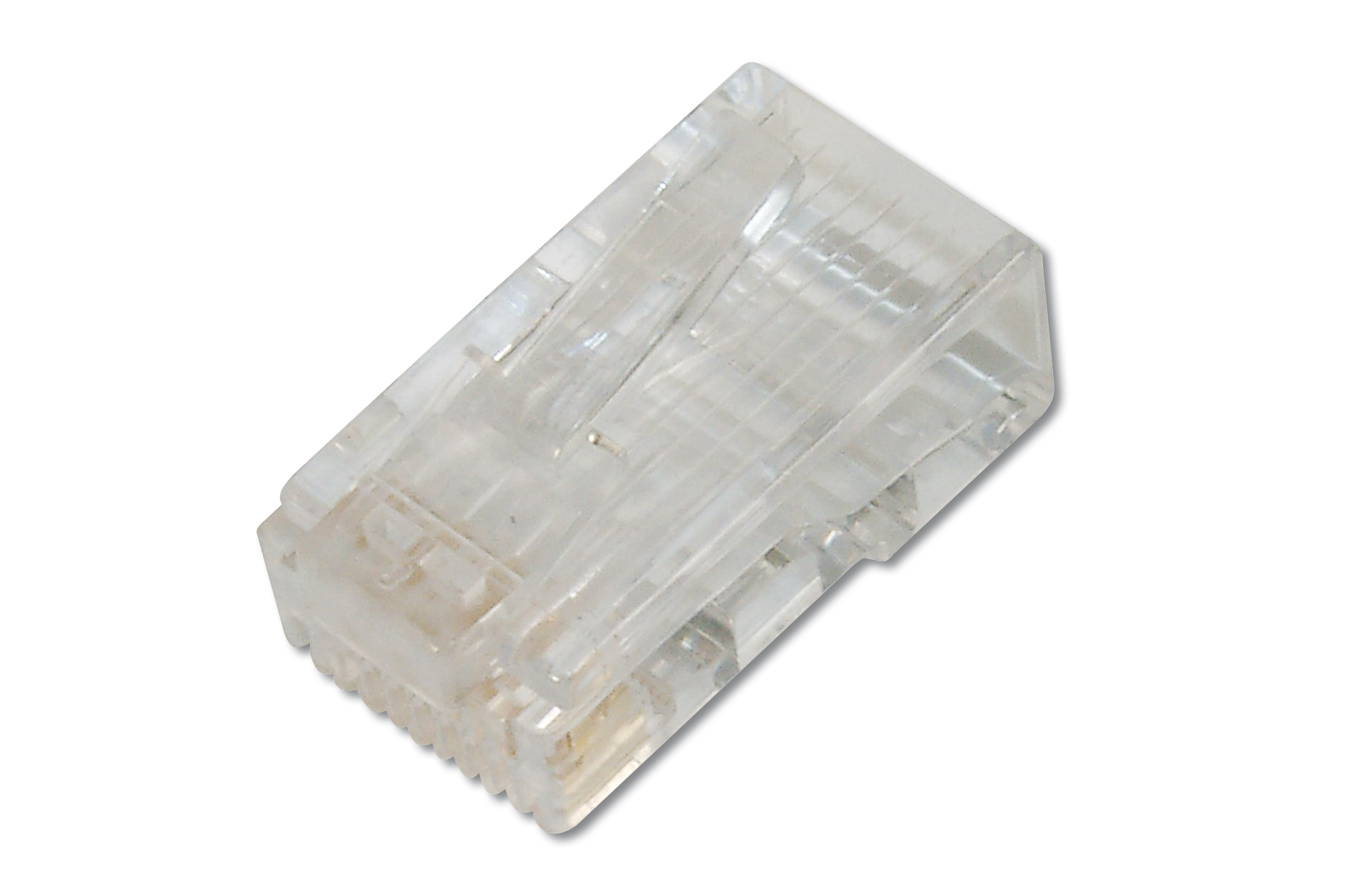 RJ45, klarer Stecker, Kristallstecker, transparente Gehäuse, Netzwerkstecker