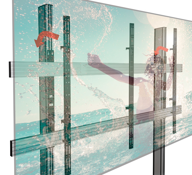 B-TECH SYSTEM X - Mobile Stand for 136 inch LG LED All-in-One Essential Series BT83LAEC015-M/BB B-TECH SYSTEM X - Mobile Stand for 136 inch LG LED All-in-One Essential Series BT83LAEC015-M/BB