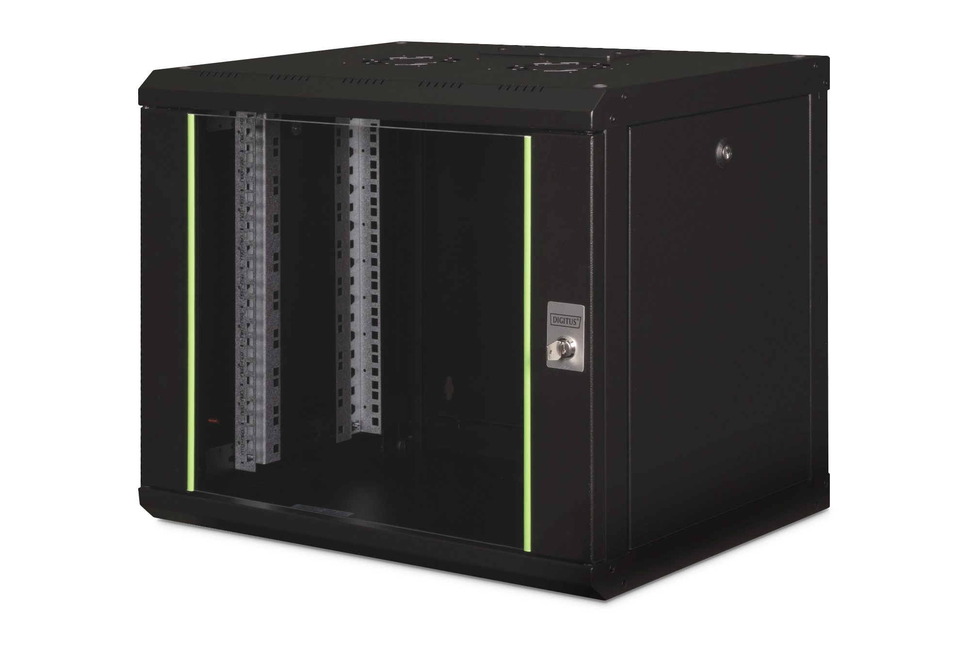 DIGITUS DN-19 09-U-SW Wandgehäuse Unique Serie - 600x450 mm (BxT) Hardware, Computerausrüstung, Computer, Kabinett, Postfach