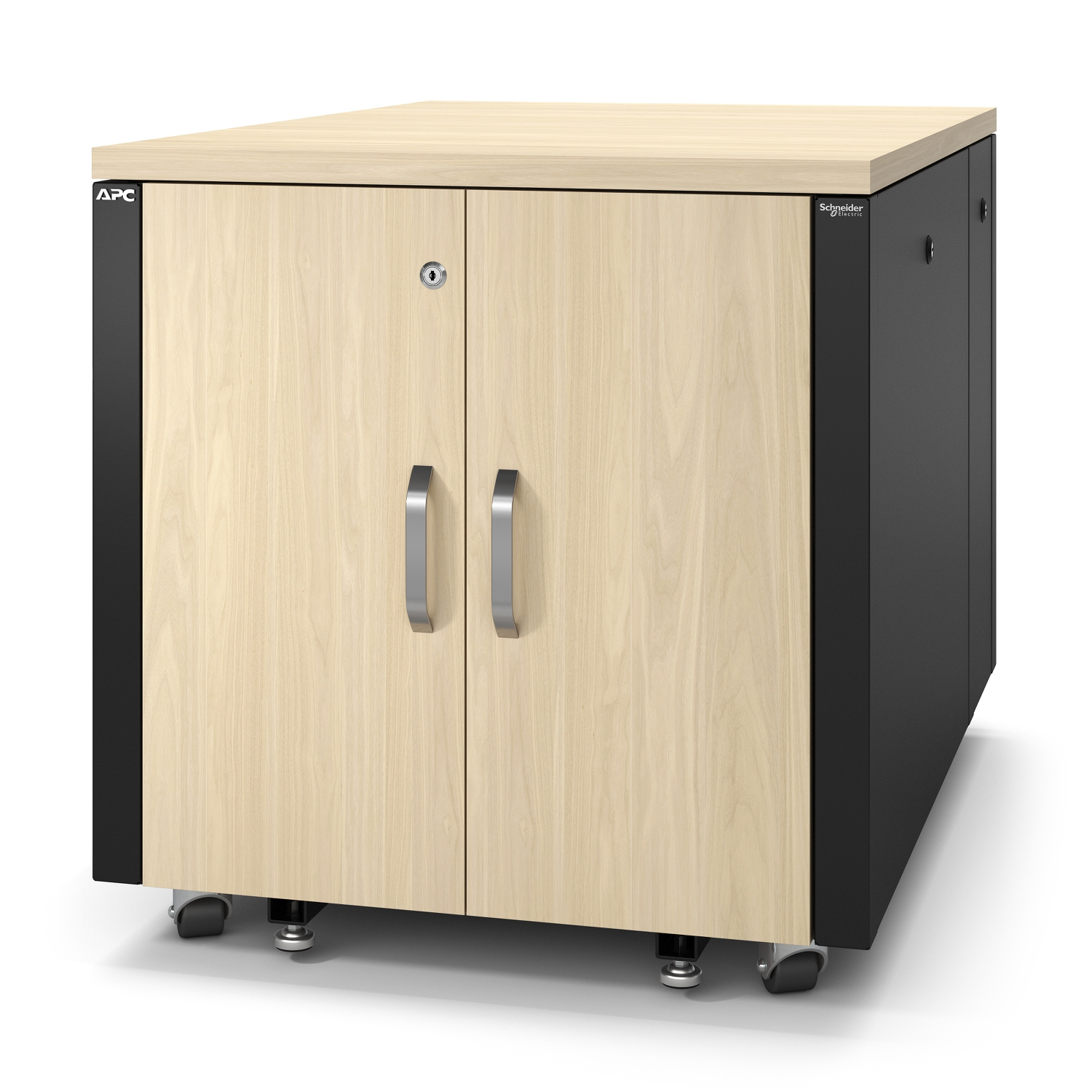 Kabinett, Schrankboden, Holzoptik, Schubladenfach, Drehtürenschrank