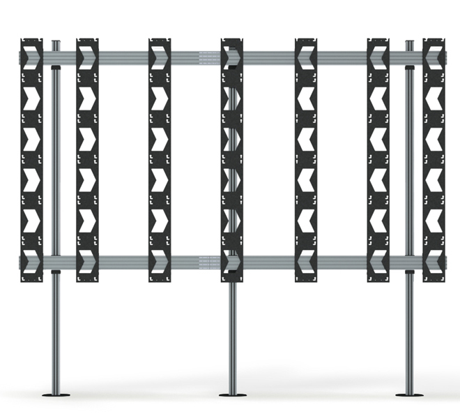 B-TECH SYSTEM X - Bolt-Down Stand for Unilumin UpanelS 6x6 DVLED Videowalls BT93UNIUPS-B-6X6/BB Tor