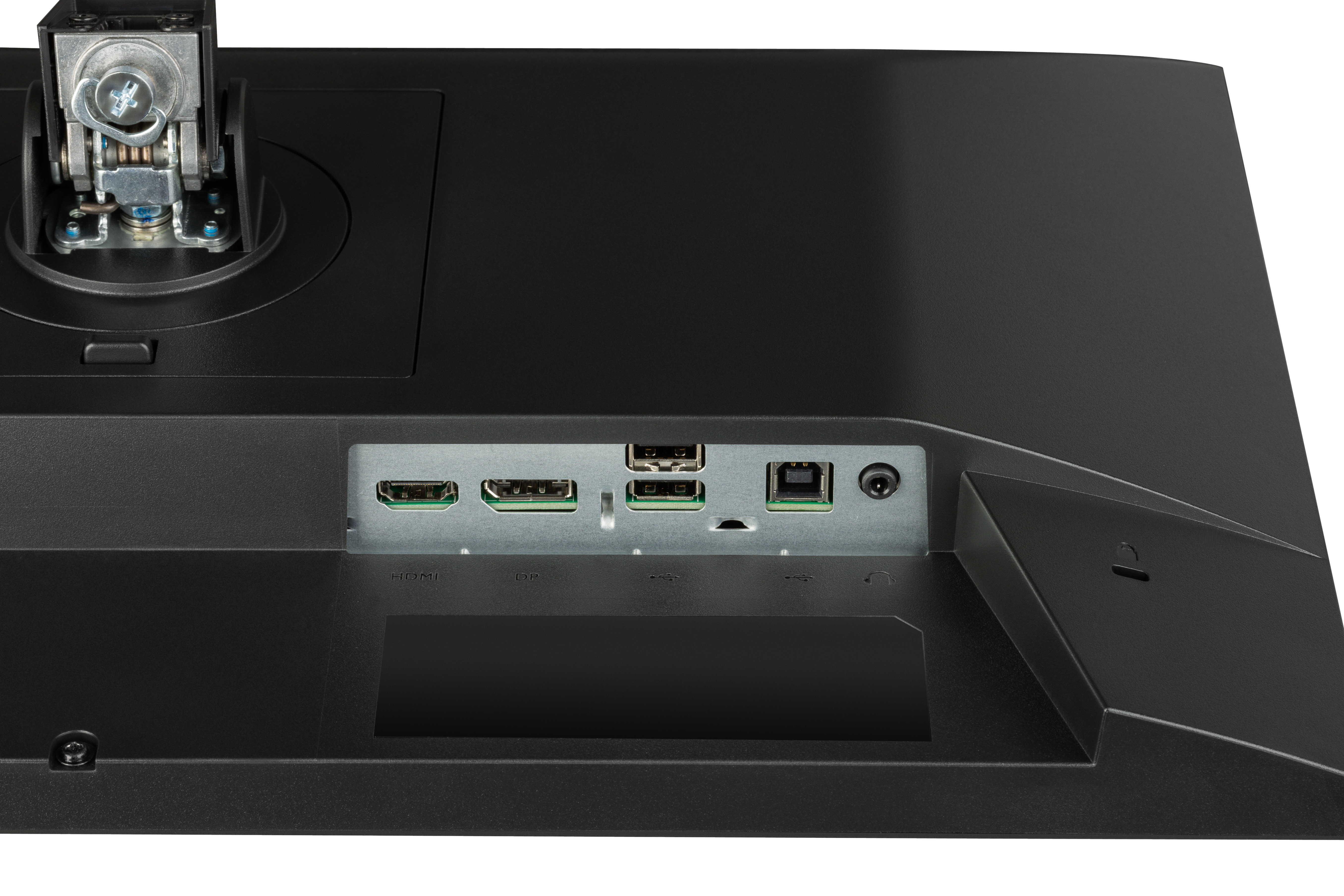 Standfuß, Greifbereich, Kabelanschlüsse, HDMI, USB-C