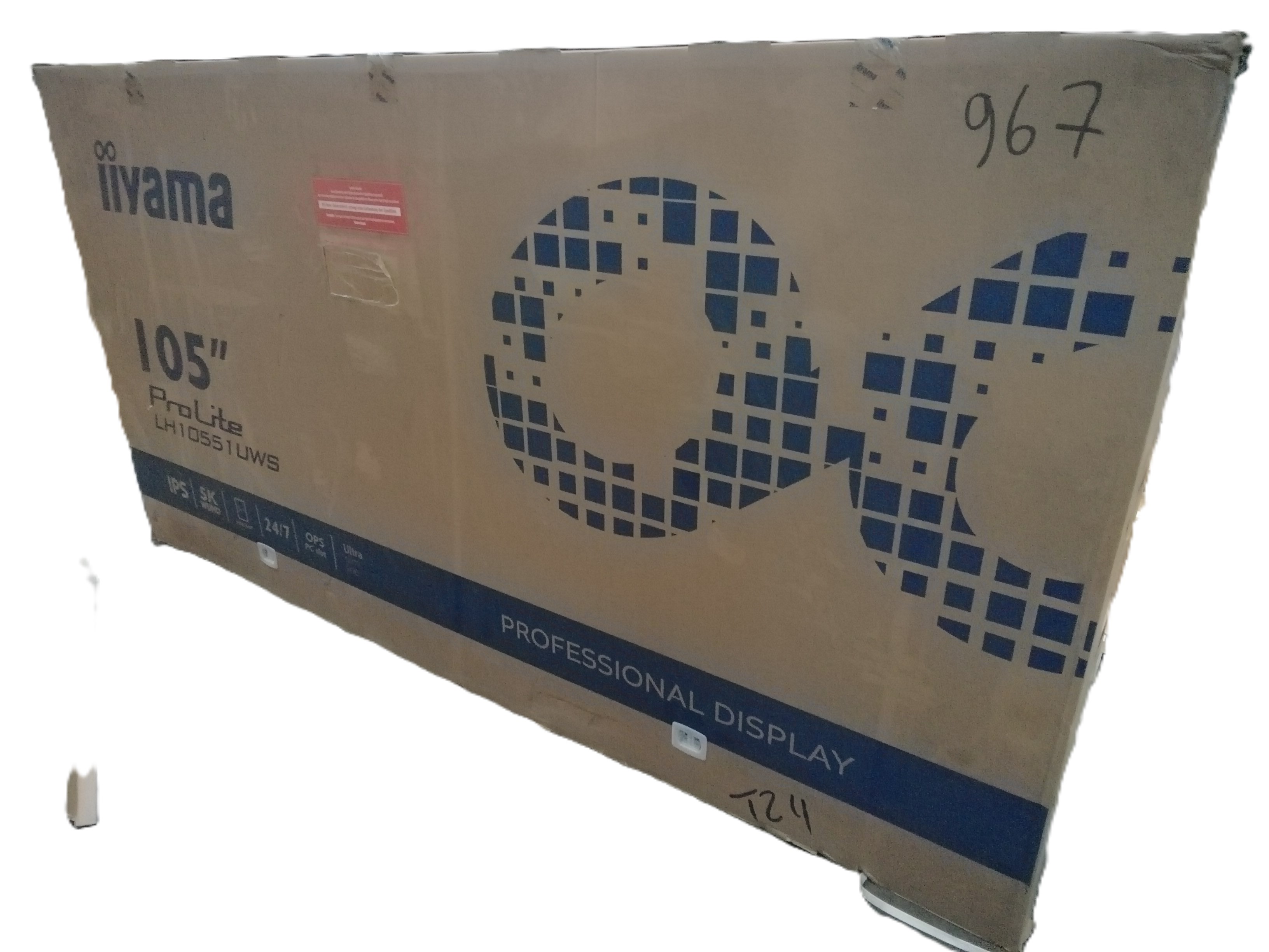 55", LED, Profi-Display, Verpackung, Monitor