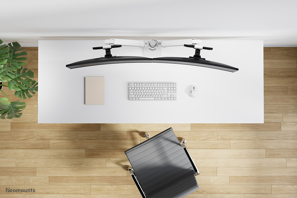 Arbeitsplatz, -setup, Monitor-Arm, Tastatur, Maus