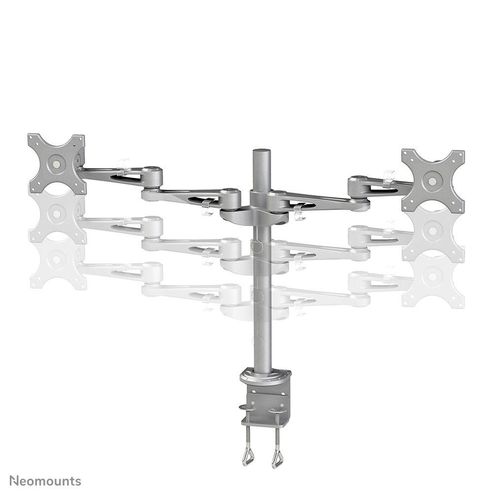 Neomounts Monitor-Tischhalterung - Klemme - 6 kg - 35,6 cm (14 Zoll) - 68,6 cm (27 Zoll) - 100 x 100 mm - Silber