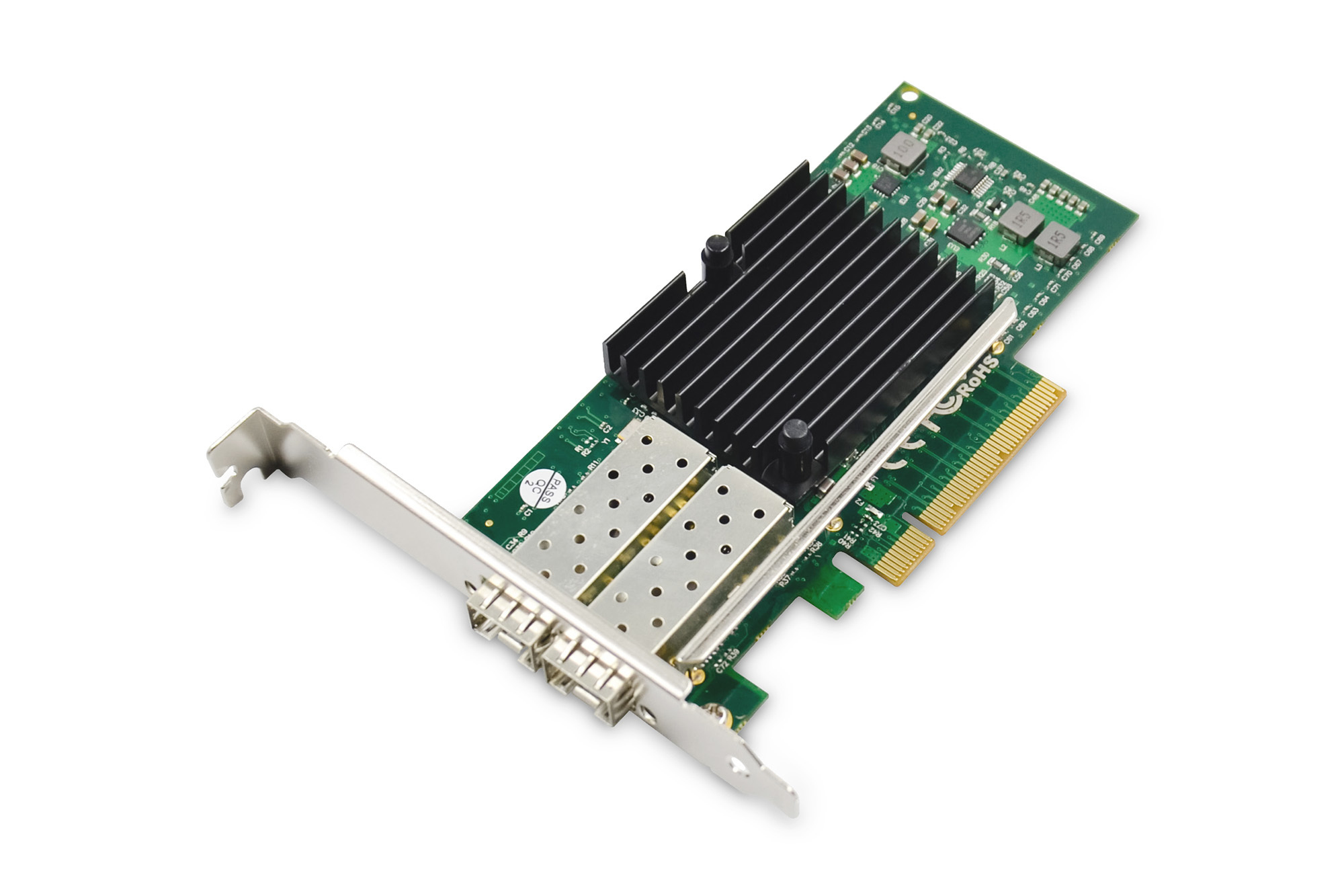 PCIe-Adapter, Netzwerkkarte, Kühlkörper, PCIe-Erweiterungskarte, Metallgehäuse